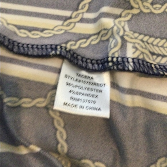 Tacera Navy blue print dress - Picture 7 of 8